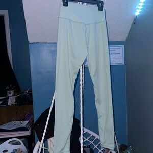 size 0 mint green leggings